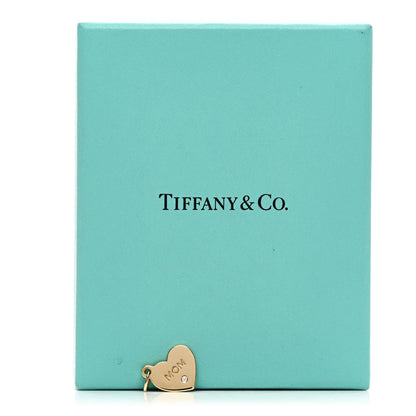 Tiffany 18K Yellow Gold Diamond Mom Heart Charm 4 of 4
