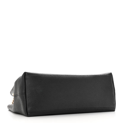 Gucci Pebbled Calfskin Medium Soho Chain Shoulder Bag Black 4 of 10