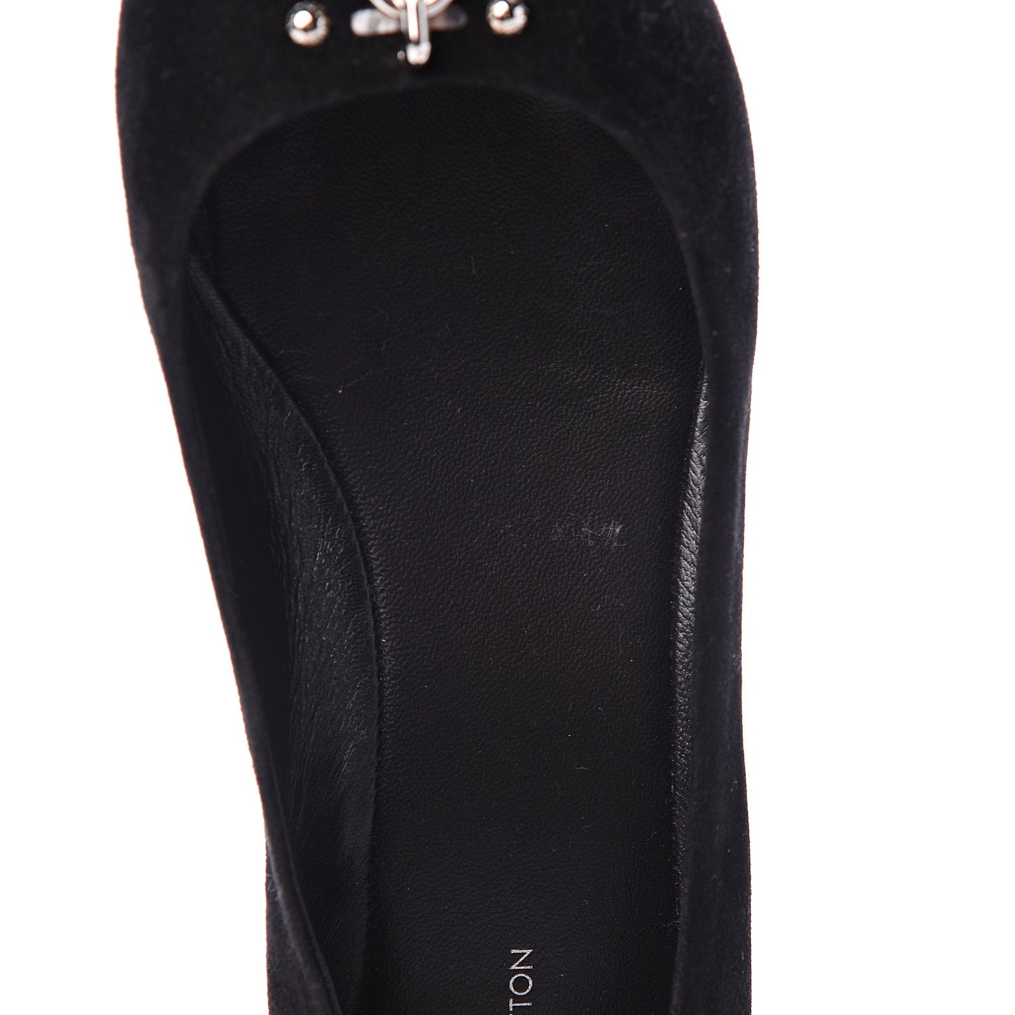 Suede Lock It Ballerina Flats 40 Black