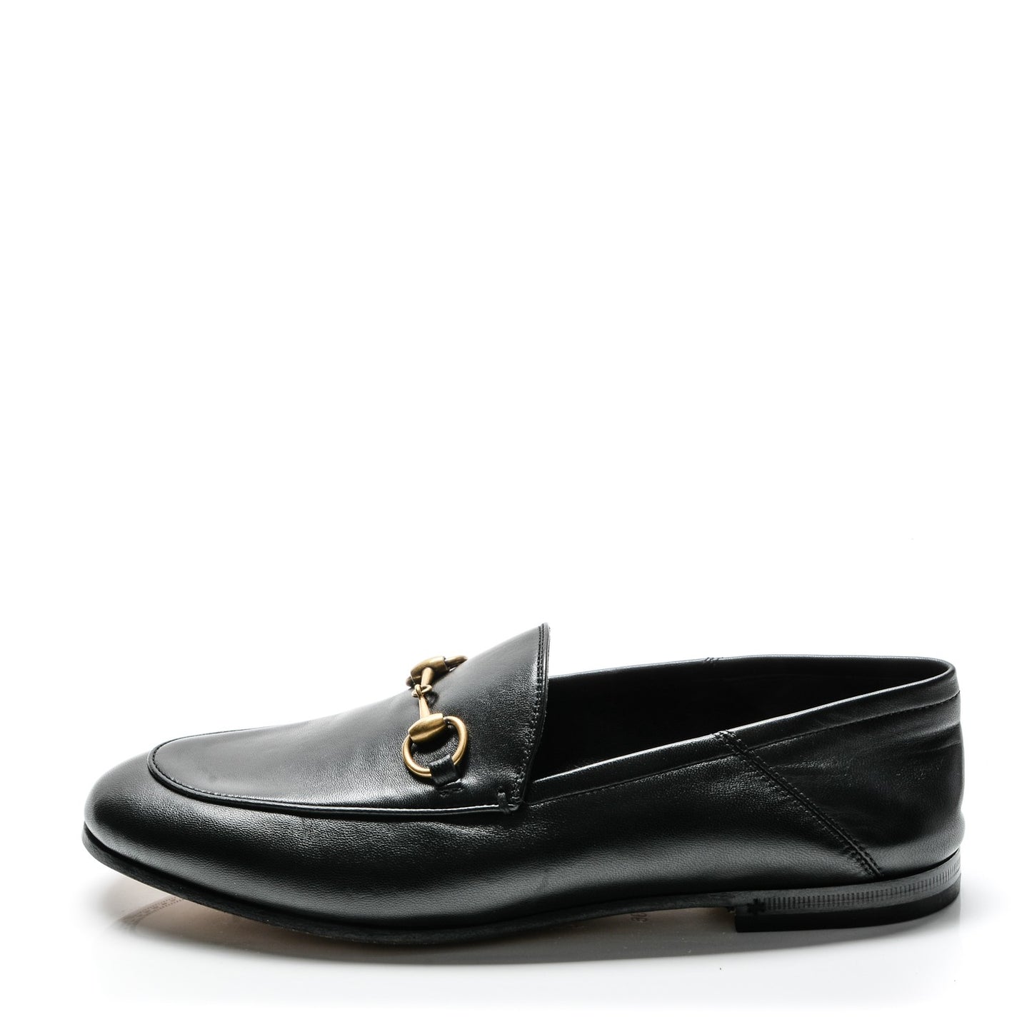 Lambskin Womens Brixton Horsebit Loafers 36 Black