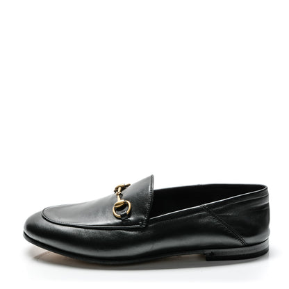 Gucci Lambskin Womens Brixton Horsebit Loafers 36 Black 1 of 10