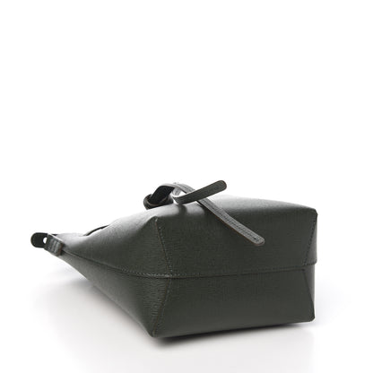 Mansur Gavriel Saffiano Mini Mini Bucket Bag Dark Green 3 of 8