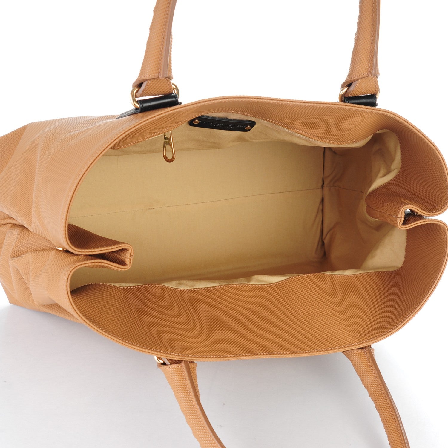 Bottega Veneta Rubberized Canvas Marco Polo Tote Brown 5 of 7