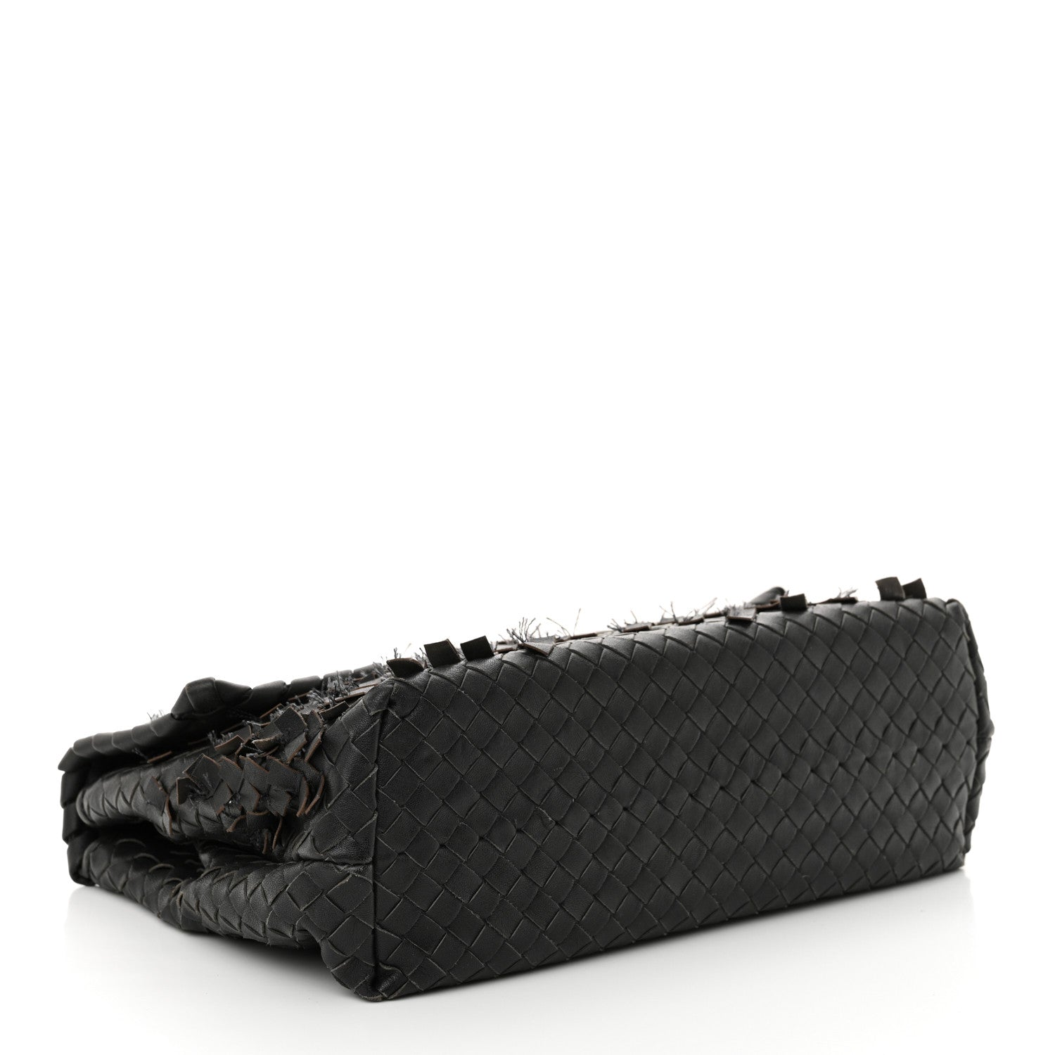 Bottega Veneta Nappa Intrecciato Fringe Flap Grey 4 of 13