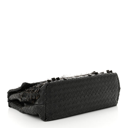 Bottega Veneta Nappa Intrecciato Fringe Flap Grey 4 of 13