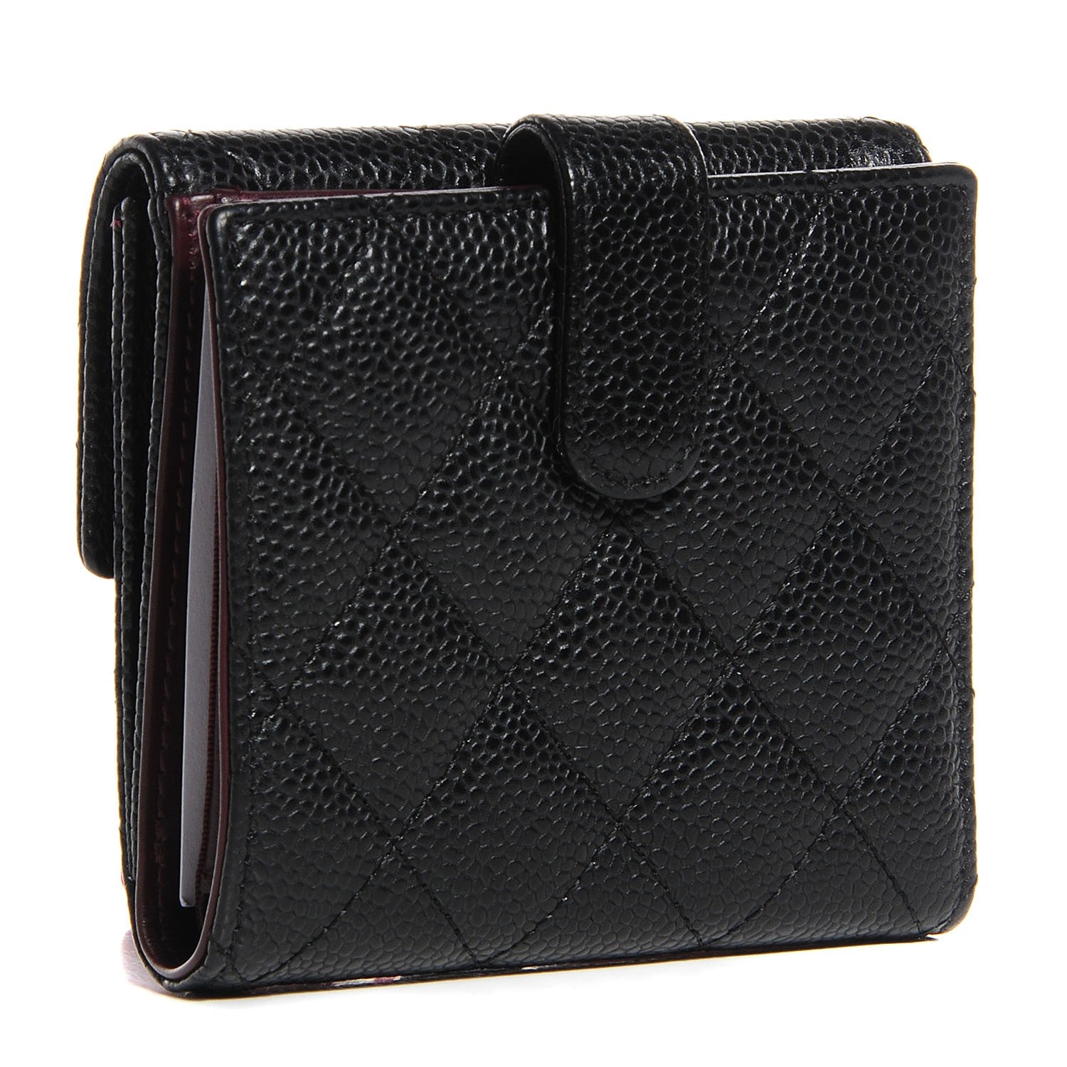 Chanel Caviar Quilted Compact Flap Wallet 3 of 8