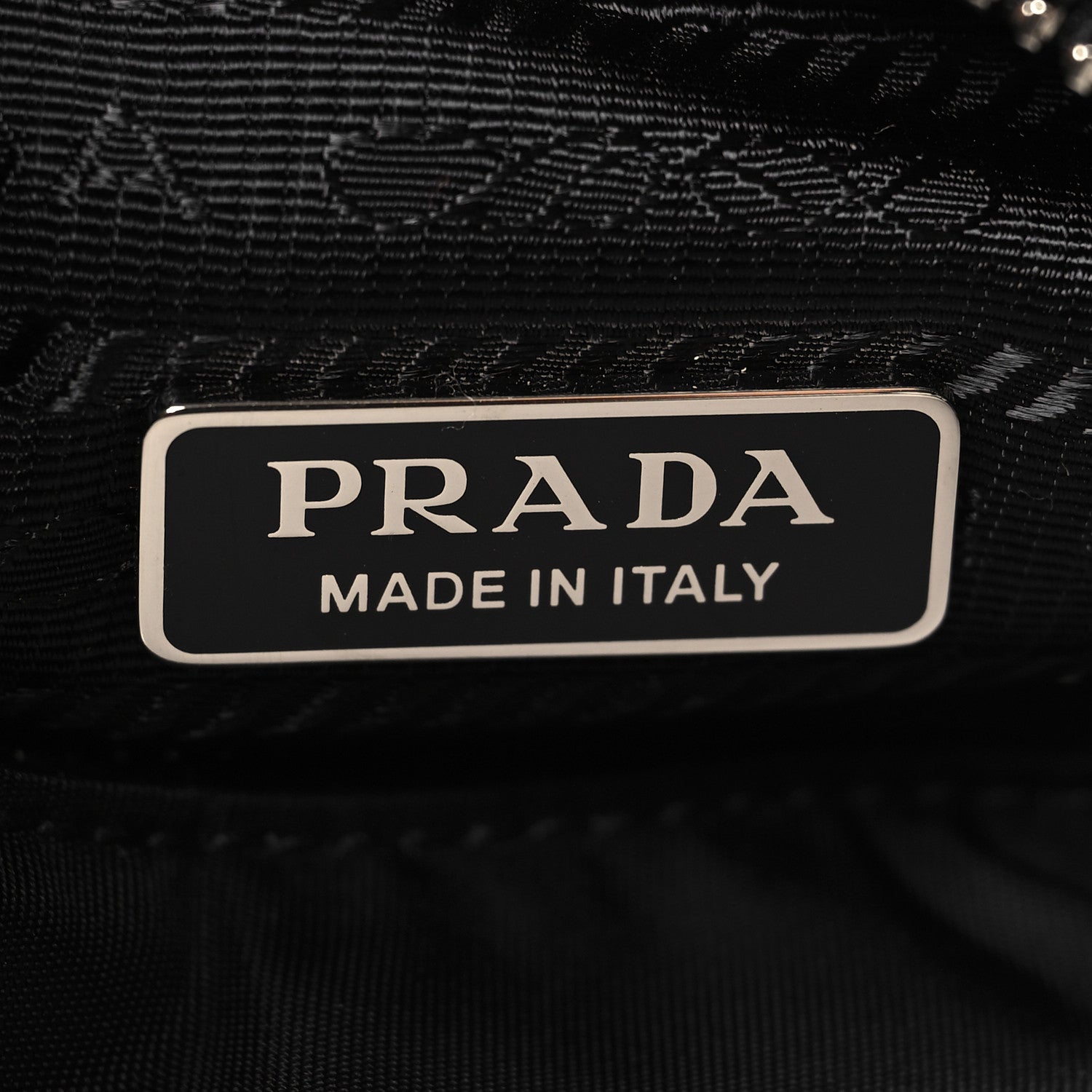 Prada Nylon Sequin Embellished Polka Dot Re-Edition 2005 Shoulder Bag Black 6 of 9
