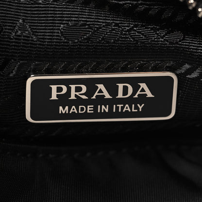 Prada Nylon Sequin Embellished Polka Dot Re-Edition 2005 Shoulder Bag Black 6 of 9