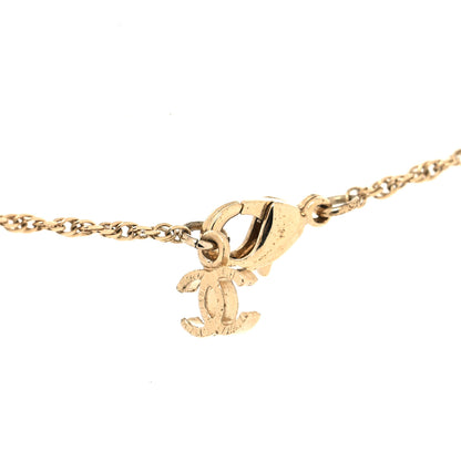 Chanel Resin Pearl CC Owl Necklace Gold Black 4 of 5