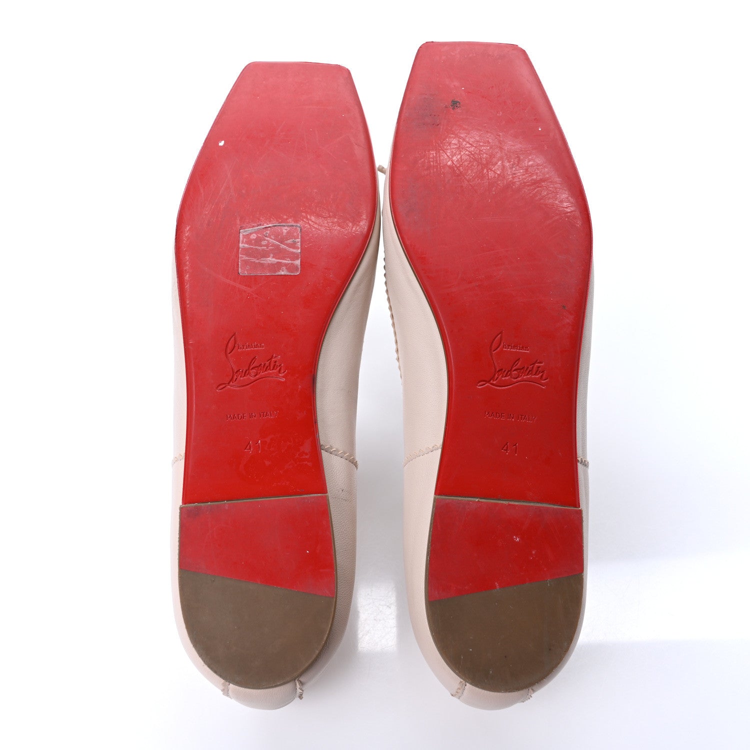 Christian Louboutin Nappa Mamadrague Flats 41 Nude 5 of 7