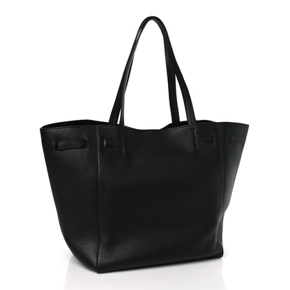 Celine Soft Grained Calfskin Small Belt Cabas Phantom Black 3 of 8