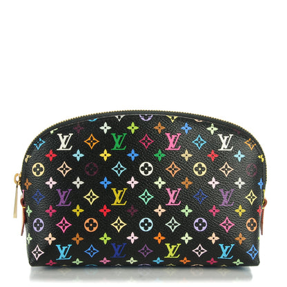 Louis Vuitton Monogram Multicolor Cosmetic Pouch Black Grenade 1 of 7