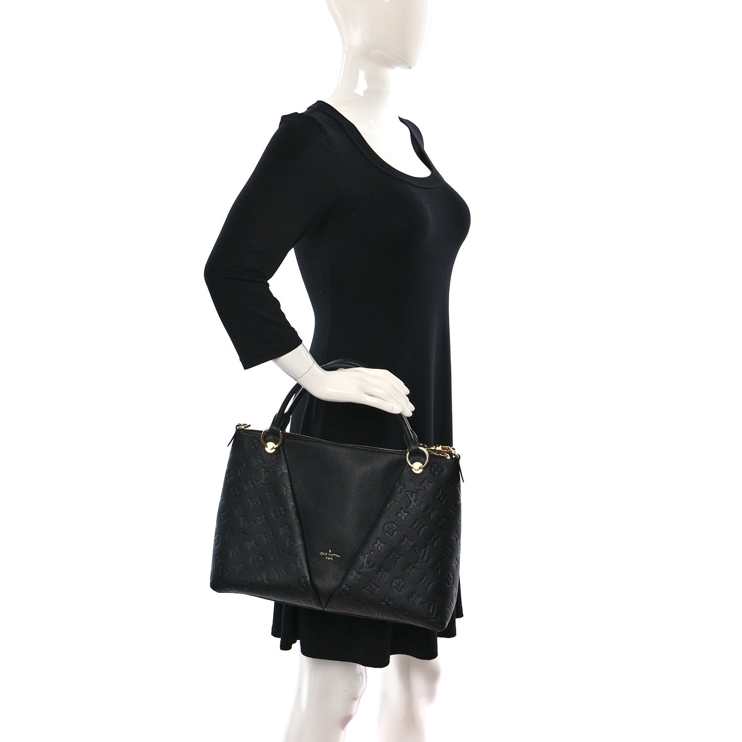 Louis Vuitton Empreinte V Tote MM Black 2 of 8
