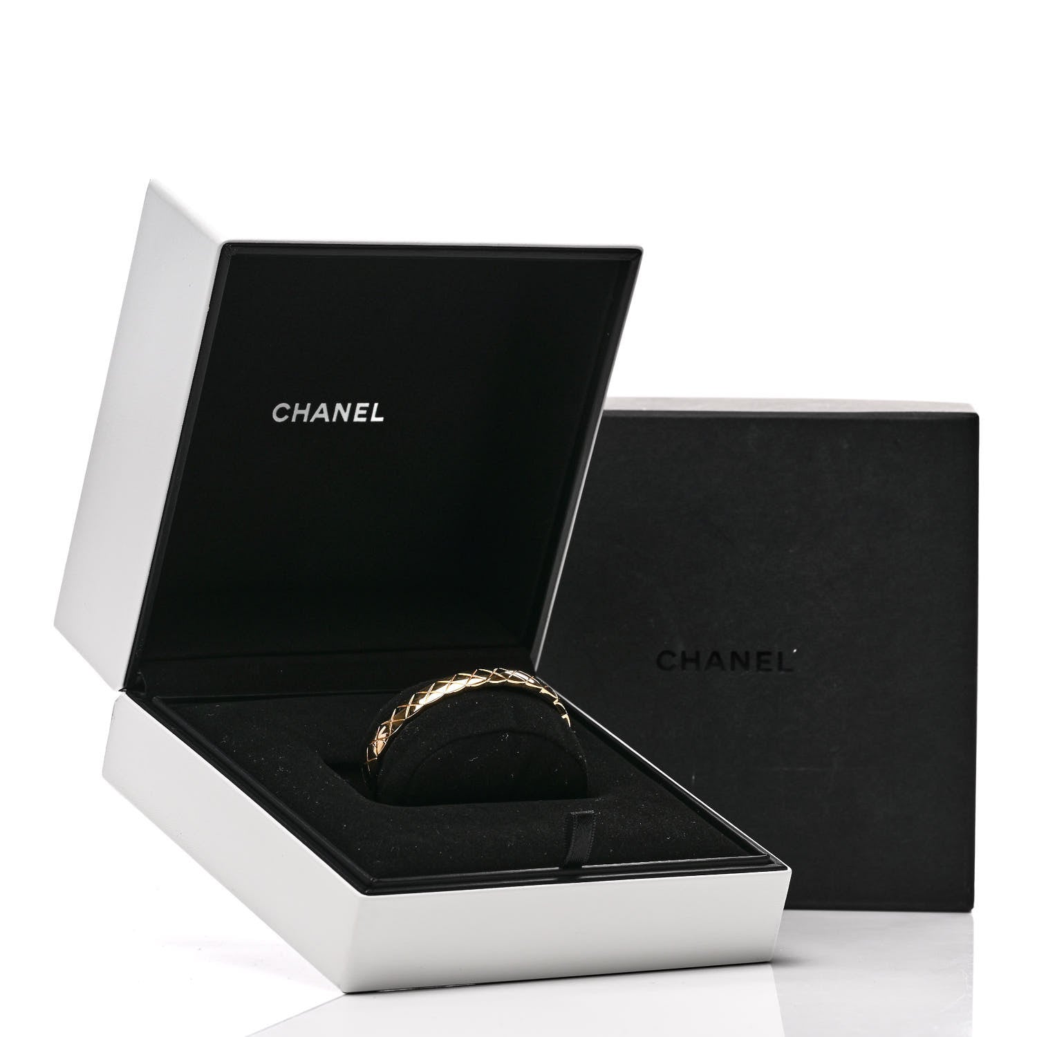 Chanel 18K Yellow Gold Coco Crush Bangle Bracelet S 4 of 4