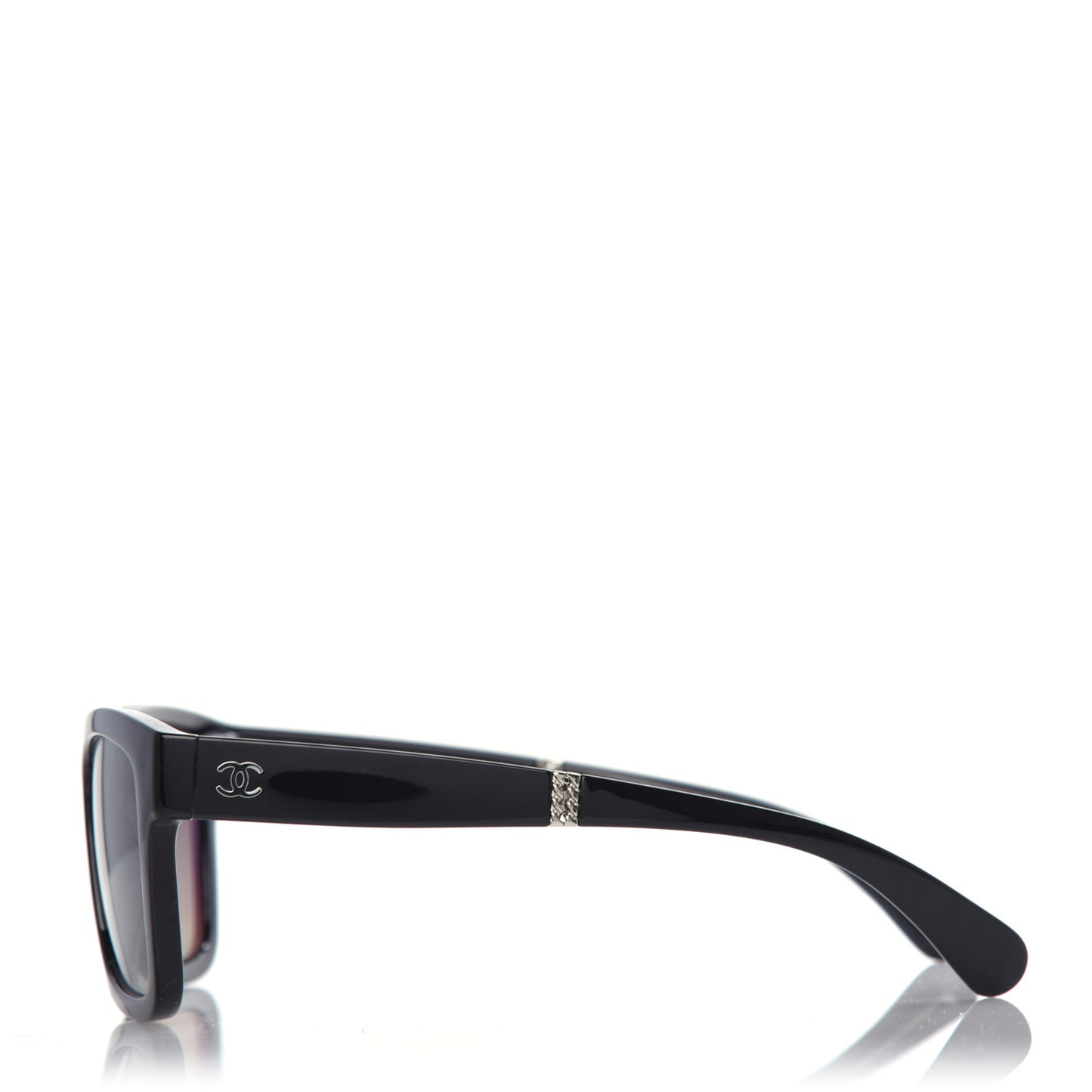 Nylon Metal Square Folding Sunglasses 6053 Black