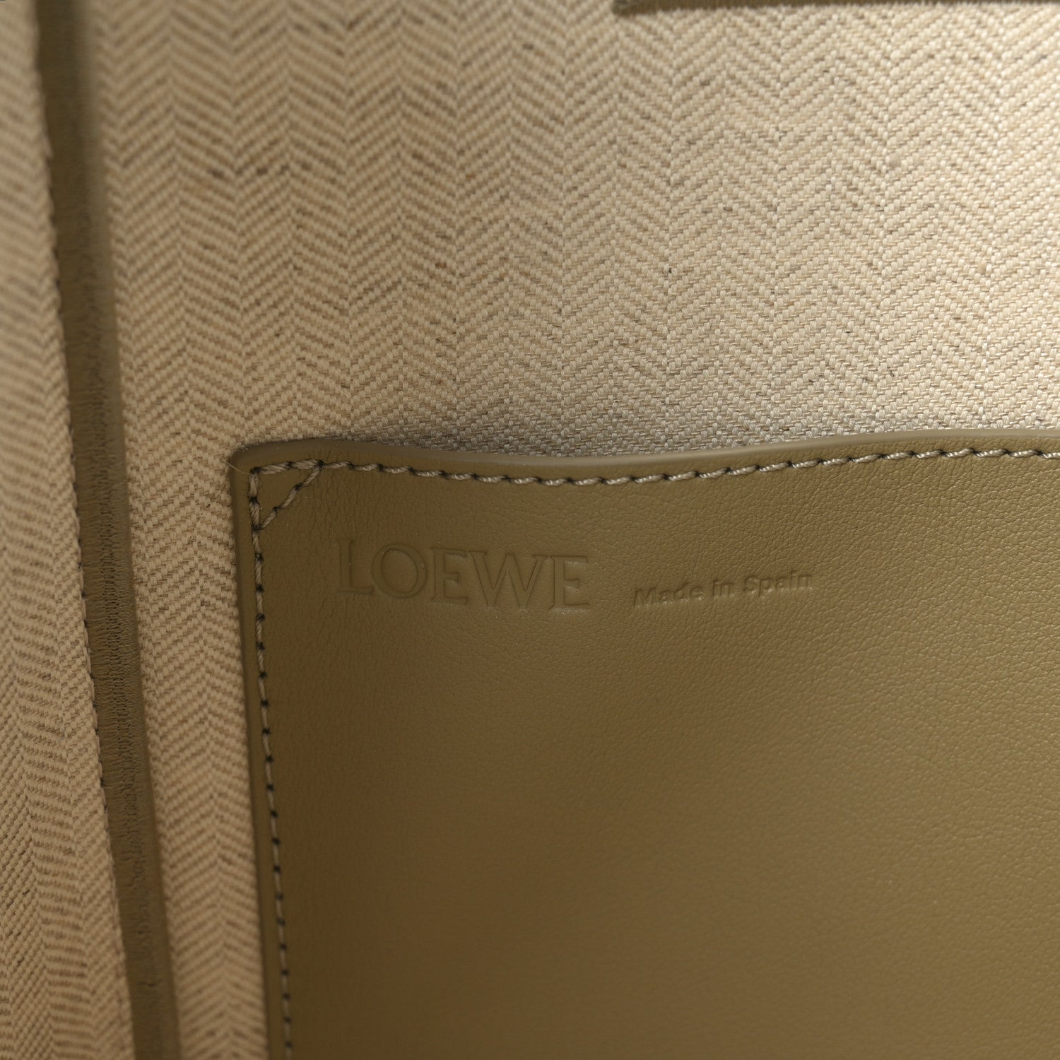 Loewe Jacquard Canvas Small Font Tote Ecru 6 of 9