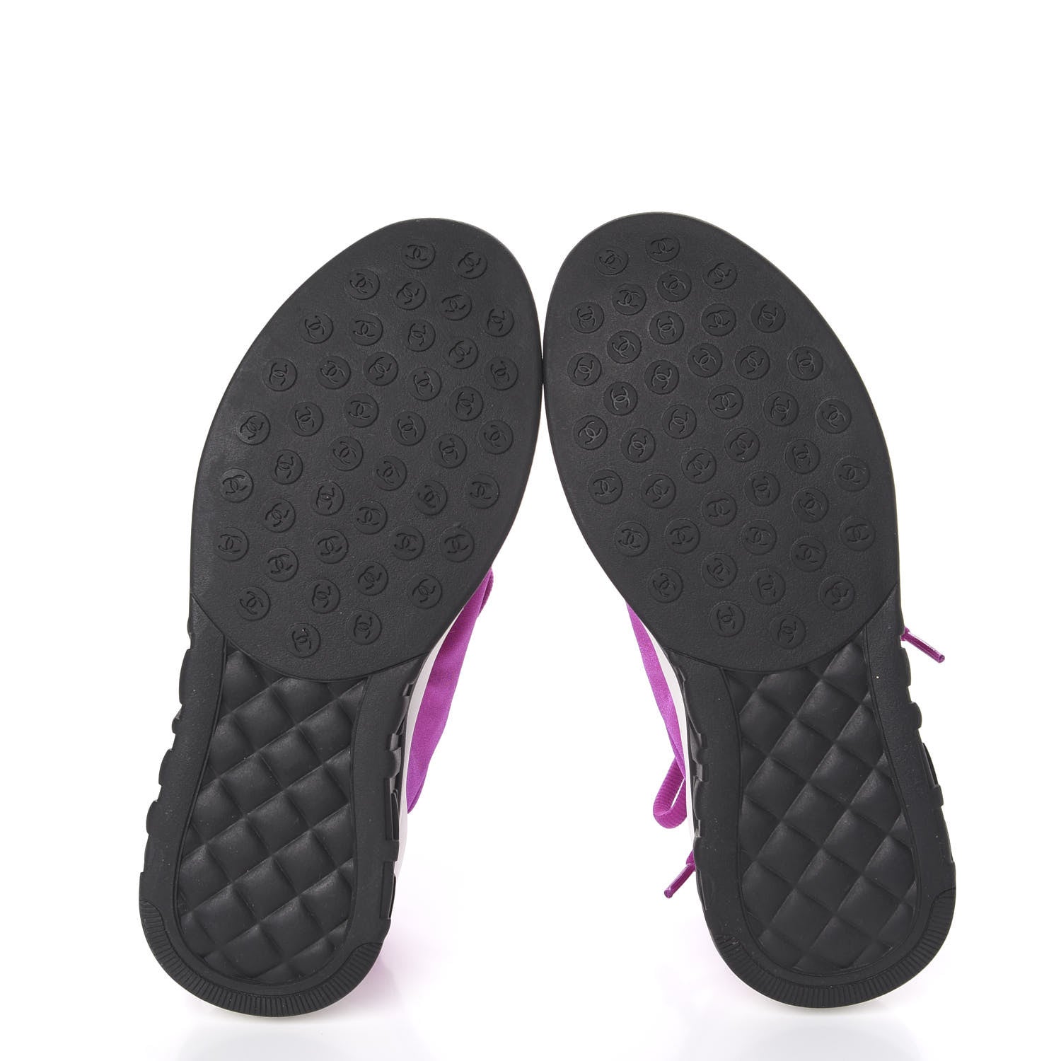 Chanel Lycra Womens CC Sneakers 36 Dark Pink 5 of 8