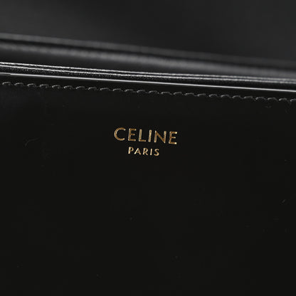 Celine Shiny Calfskin Medium Triomphe Black 7 of 13