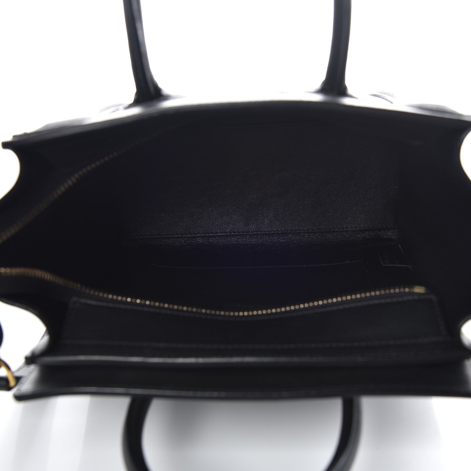 Celine Smooth Calfskin Nano Luggage Black 7 of 9