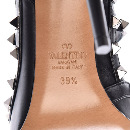 Valentino Garavani X UNDERCOVER Calfskin Rockstud Ankle Strap Pumps 39.5 Black 7 of 8
