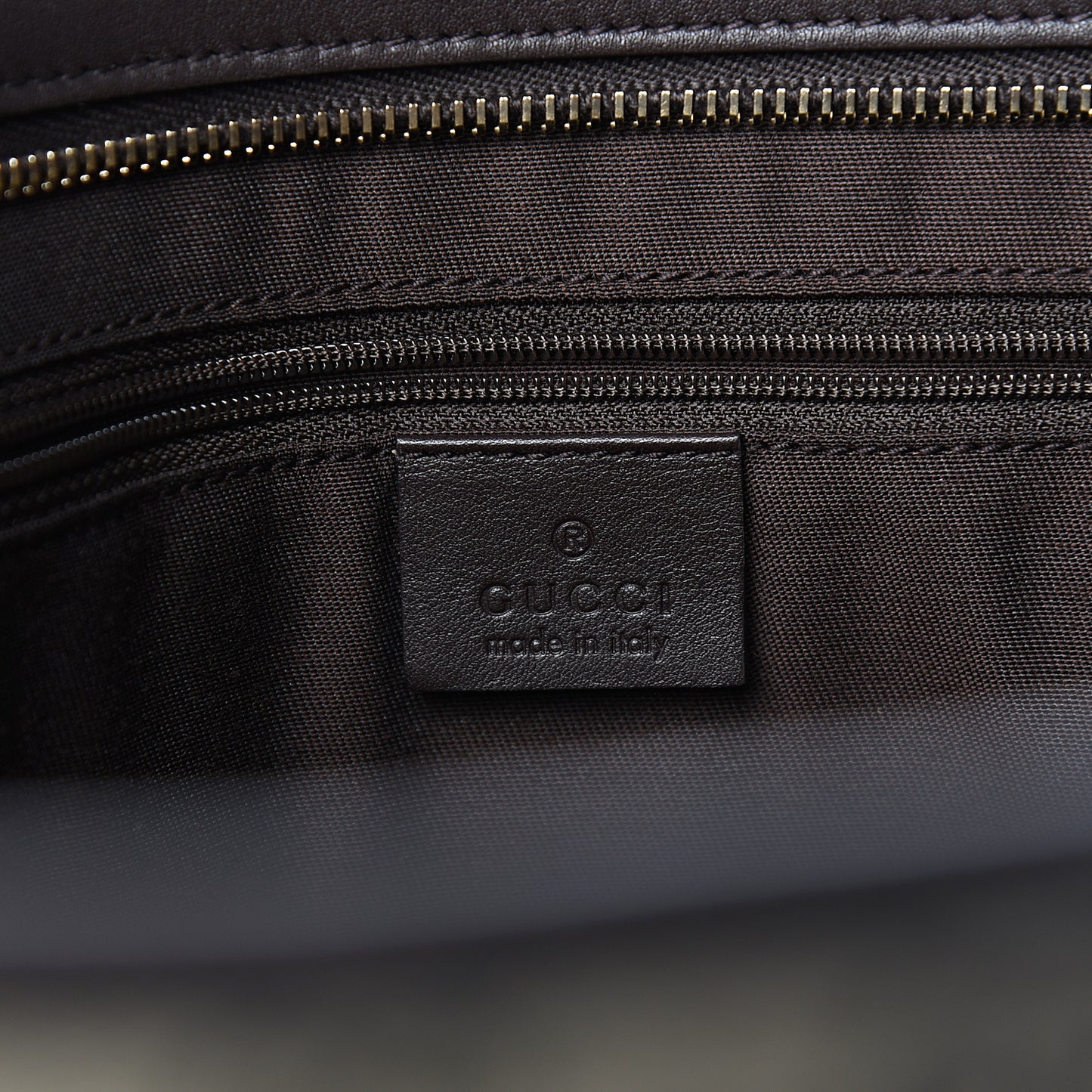 GG Supreme Monogram Medium Joy Tote Dark Brown