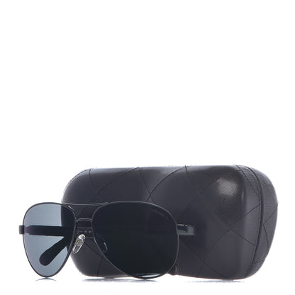 Chanel Pilot Summer Aviator Sunglasses 4204-Q Black 7 of 7