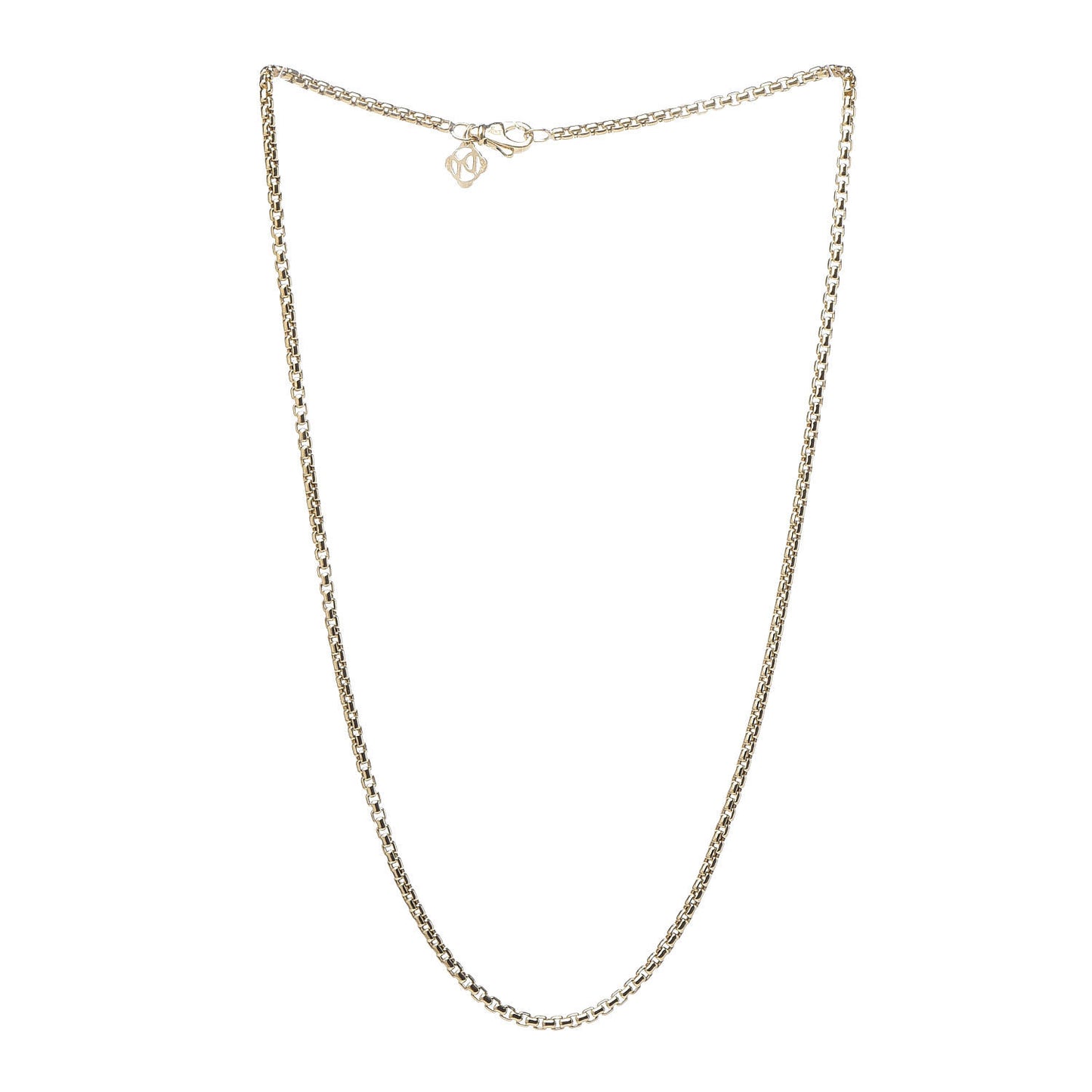 18K Yellow Gold 2.7mm Box Chain Necklace 18"