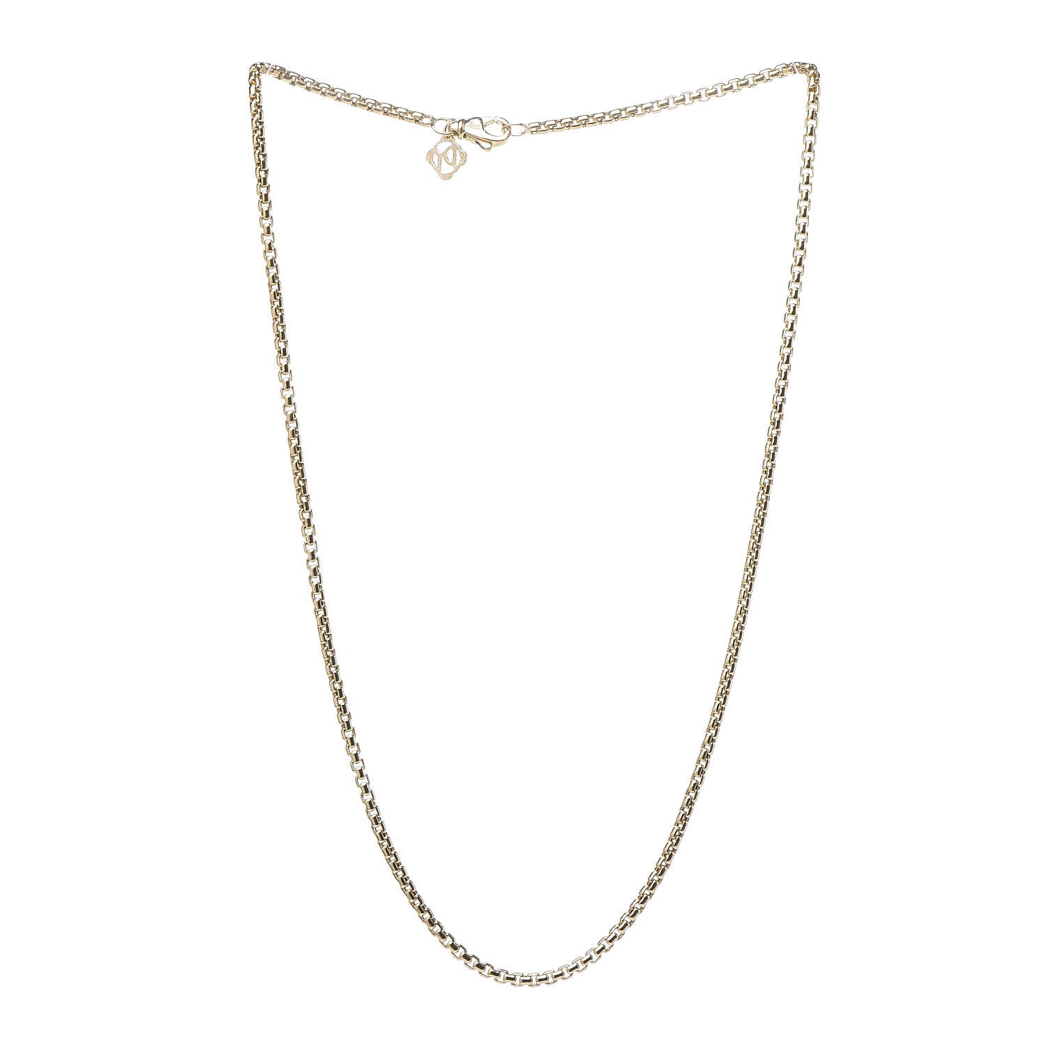 David Yurman 18K Yellow Gold 2.7mm Box Chain Necklace 18" 3 of 5