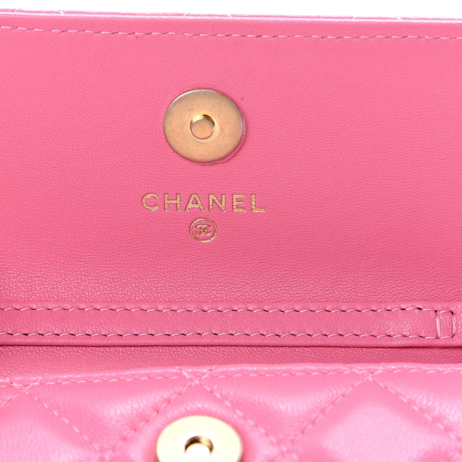 Chanel Lambskin Quilted Pearl Crush Clutch With Chain Pink 5 of 11