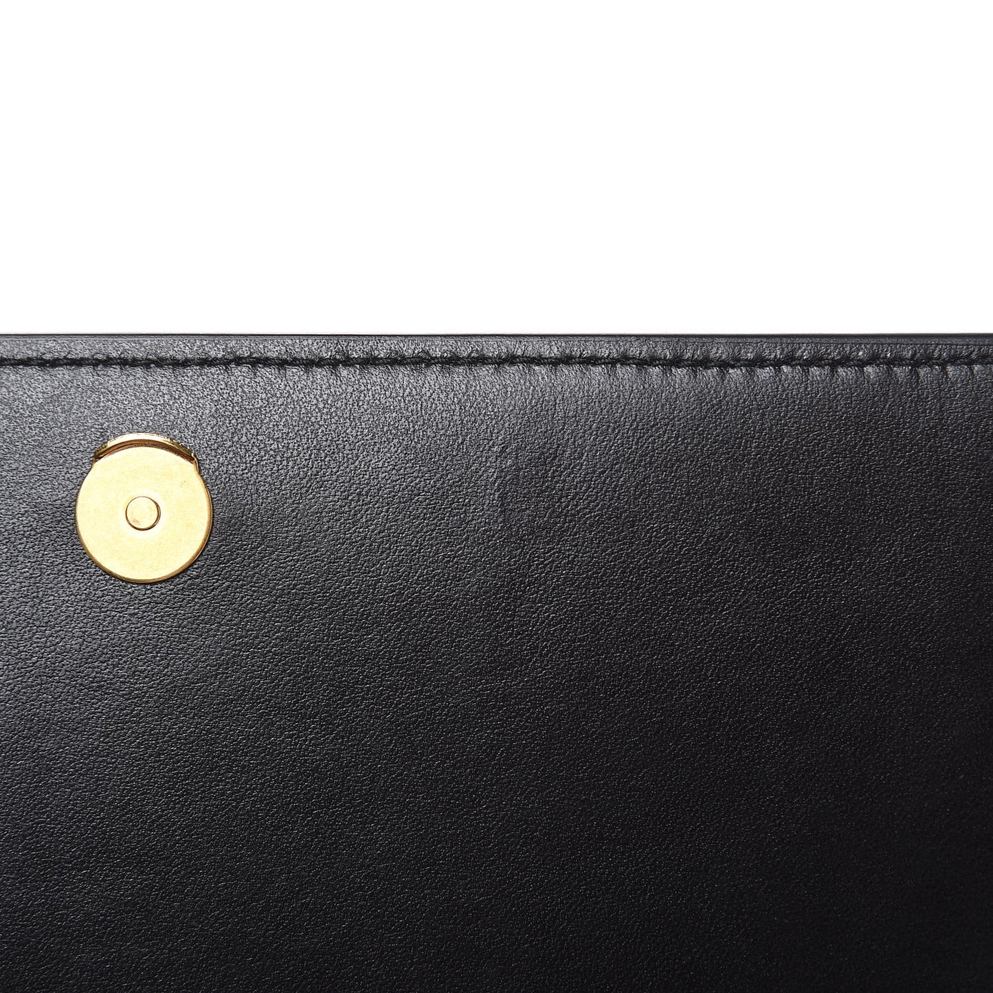 Calfskin 90's Vintage Logo Chain Evening Bag Black White