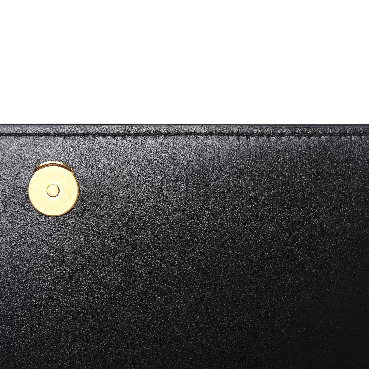 Versace Calfskin 90's Vintage Logo Chain Evening Bag Black White 7 of 9
