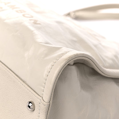 Chanel Glazed Calfskin Small Deauville Tote Ecru 9 of 15