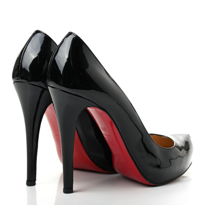 Christian Louboutin Patent Rolando 120 Pumps 37.5 Black 4 of 8