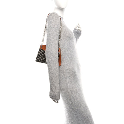 Goyard Goyardine Mini Rouette Structure Black Tan 3 of 19