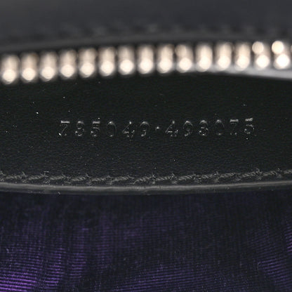 Gucci Nylon Calfskin Enamel GG Matelasse Chain Handbag Black 7 of 12