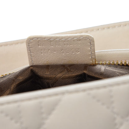 Christian Dior Lambskin Cannage Medium Lady Dior White 8 of 14