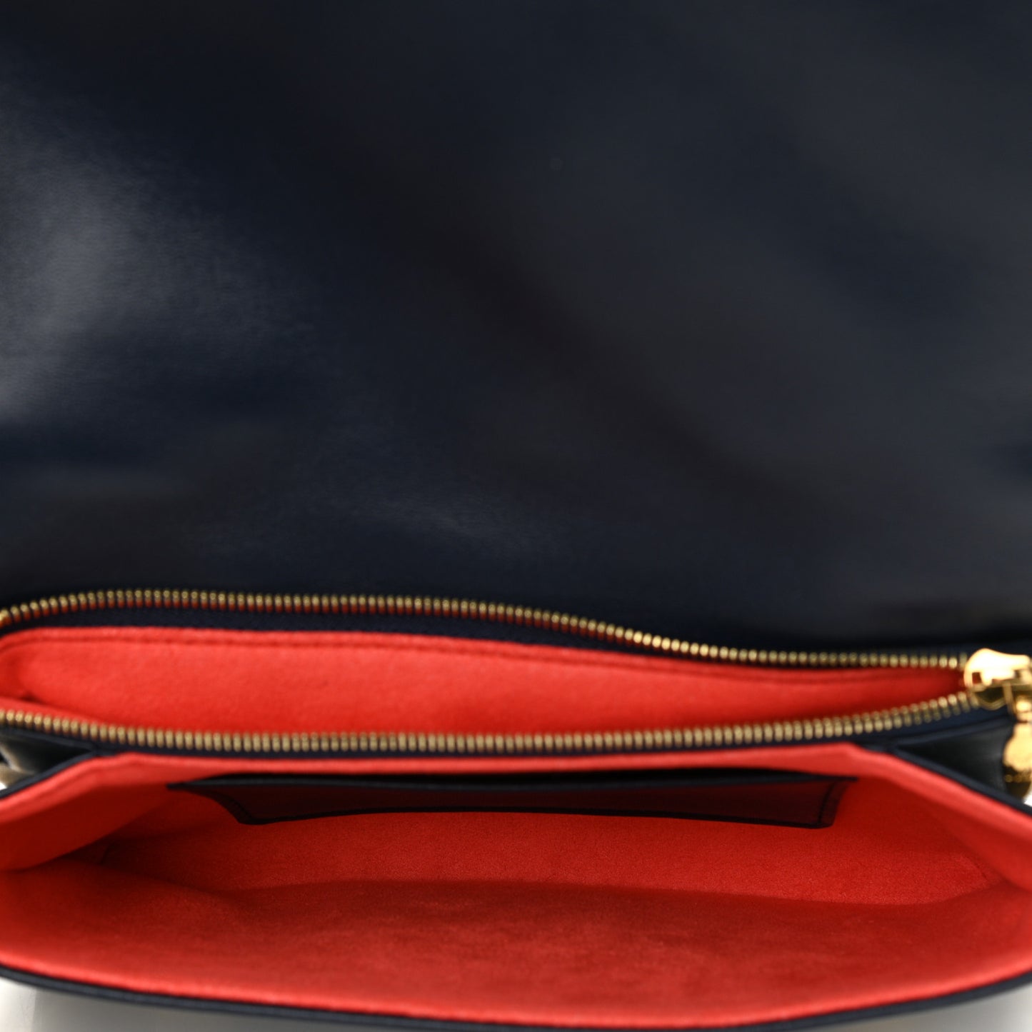 Lambskin Embossed Monogram LV Garden Pochette Coussin Navy