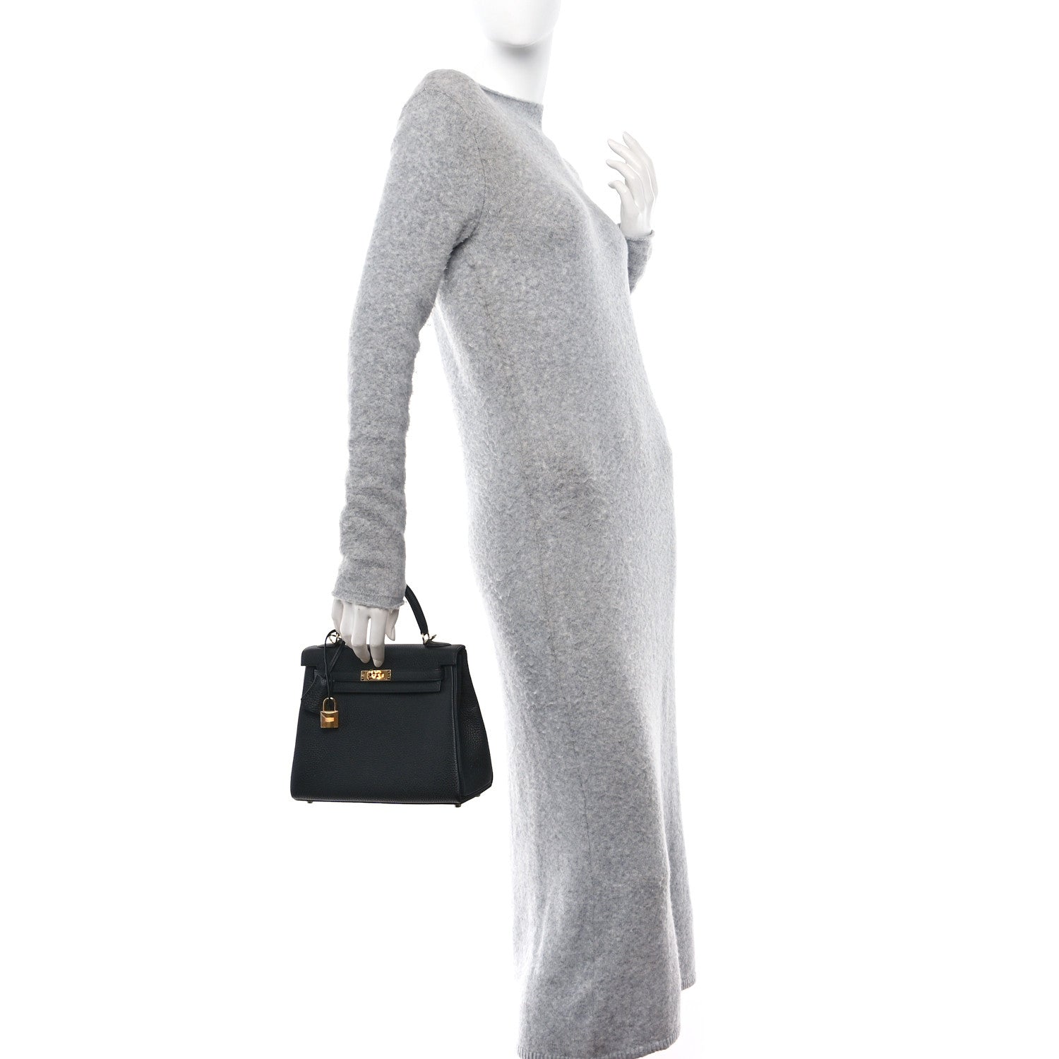 Hermes Togo Kelly Retourne 25 Black 3 of 11