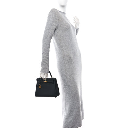Hermes Togo Kelly Retourne 25 Black 3 of 11