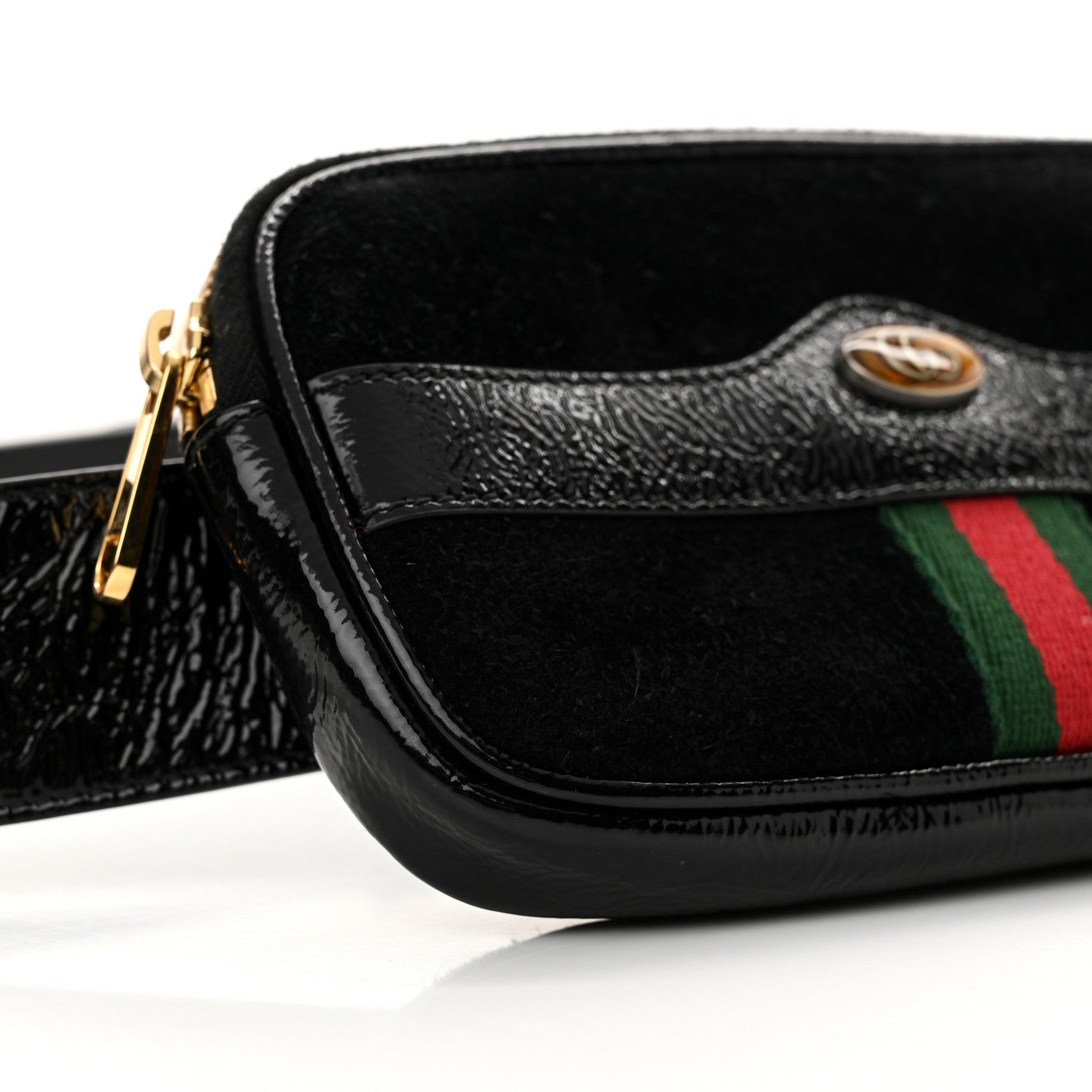 Gucci Suede Patent Ophidia Belted iPhone Case 85 34 Black 9 of 13
