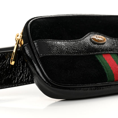Gucci Suede Patent Ophidia Belted iPhone Case 85 34 Black 9 of 13