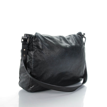 Chanel Glazed Calfskin Perforated Large Rodeo Drive Tote Black 3 of 9