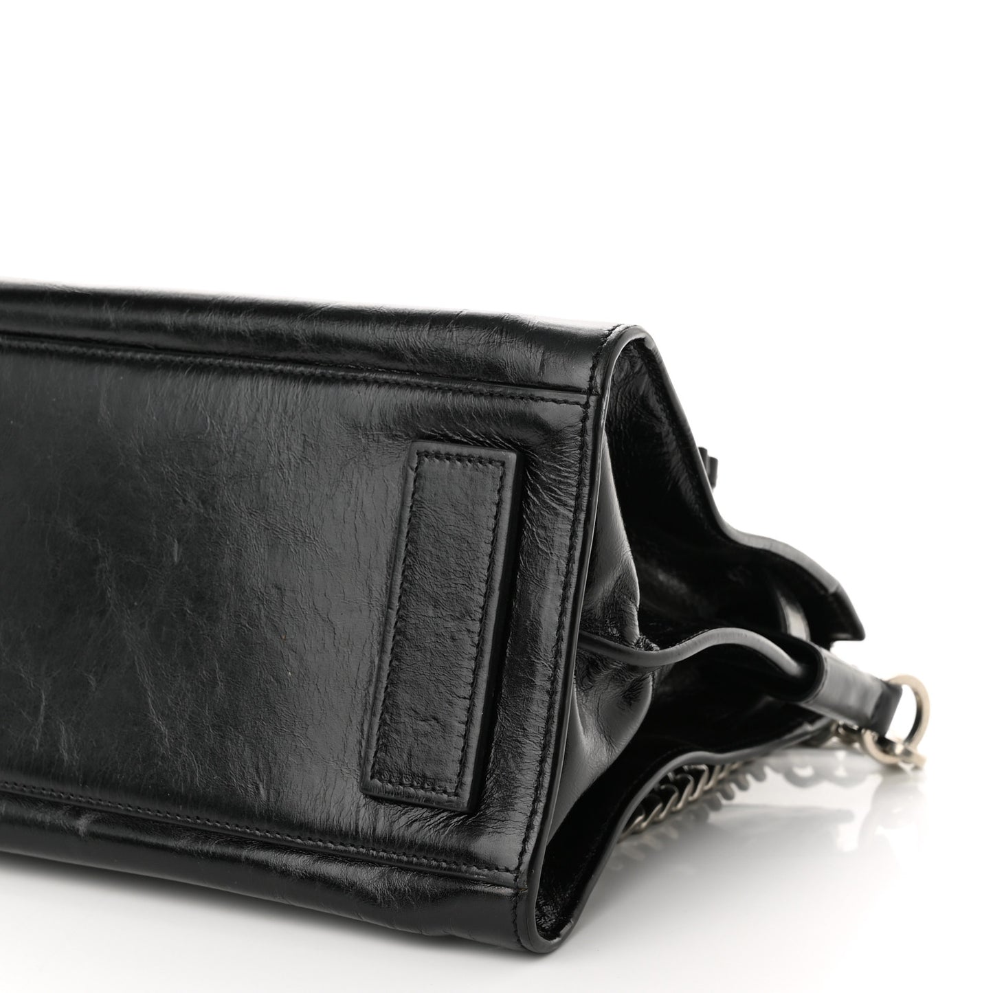 Glace Calfskin Baby Souple Sac De Jour Black