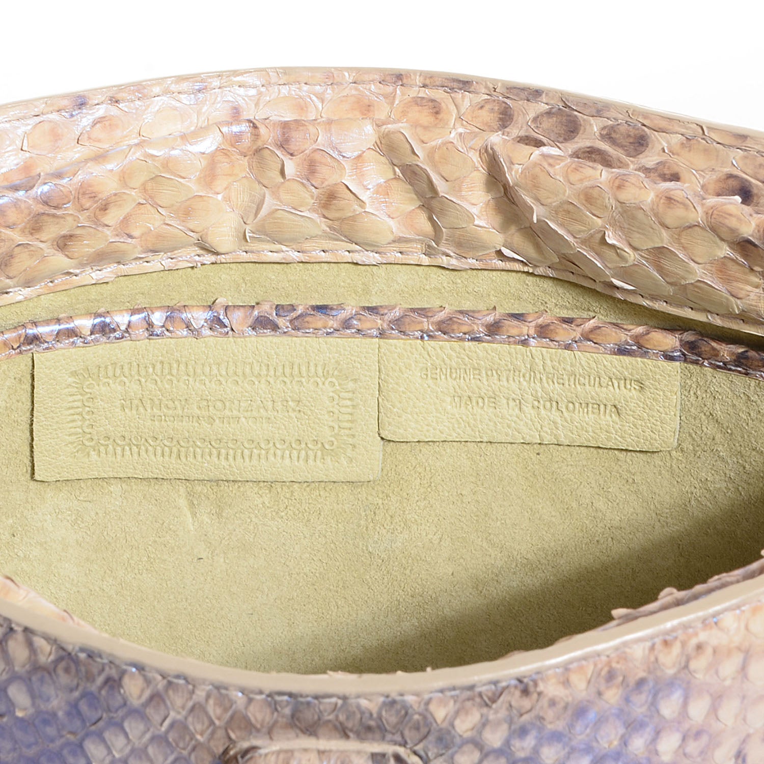 Nancy Gonzalez Iridescent Python Clutch 6 of 7