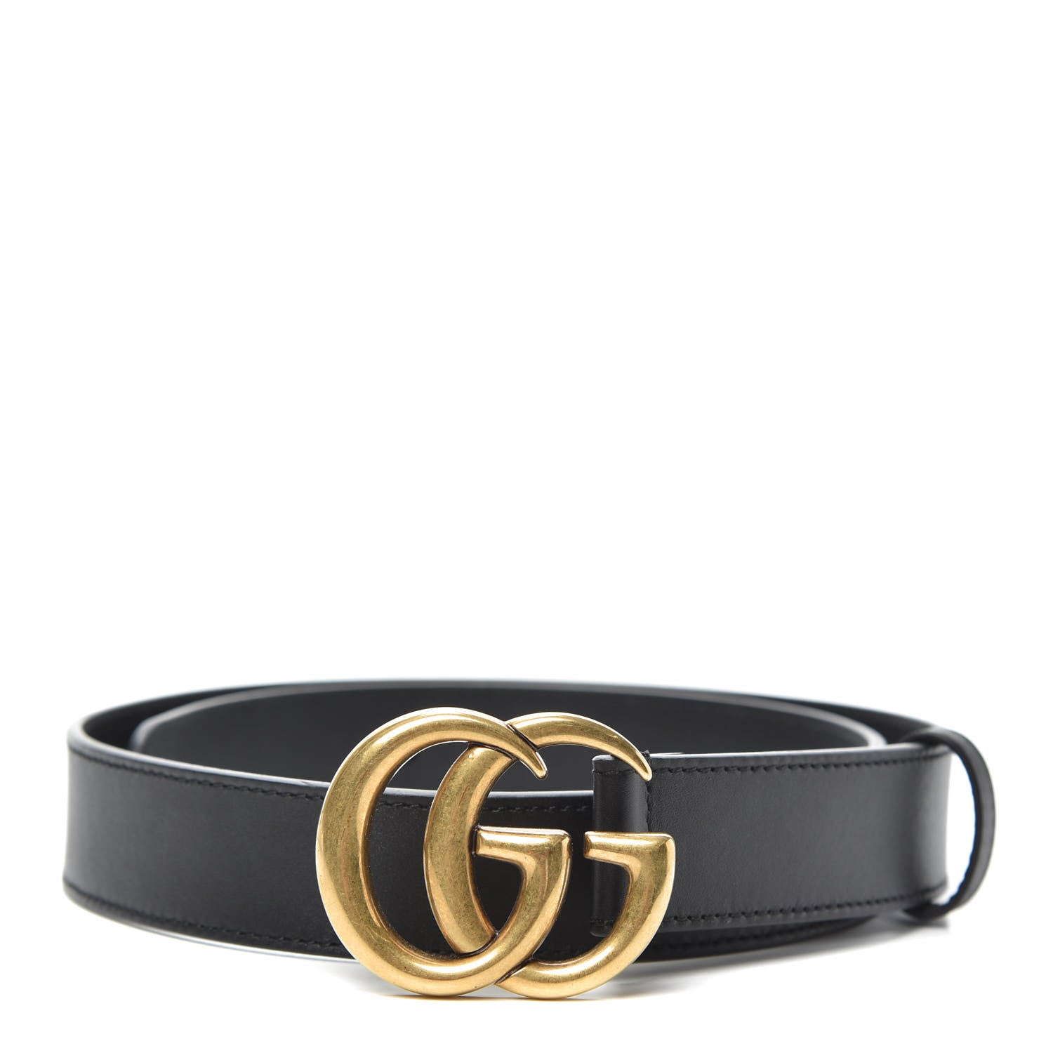 Gucci Calfskin Double G 30mm Belt 75 30 Black 1 of 6