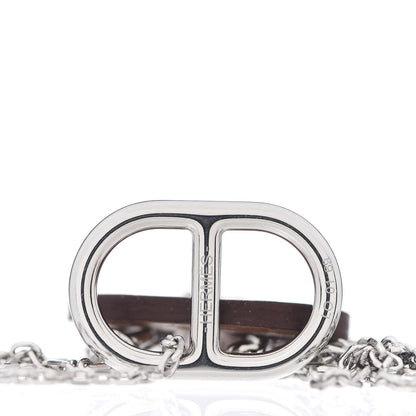 Hermes Palladium O'Maillon Pendant Necklace Gold 4 of 5