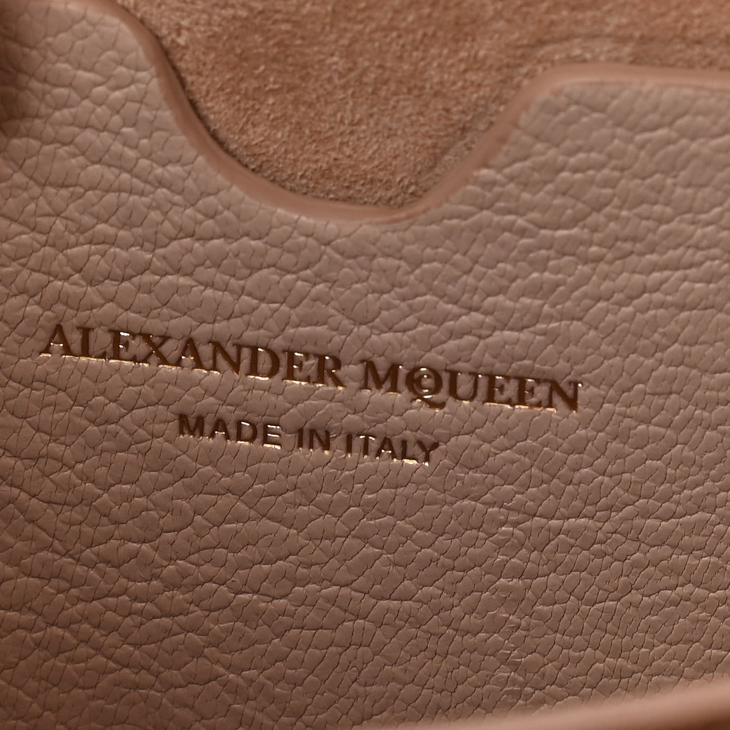 Fine Grain Goatskin Box Shoulder Bag 19 Nude