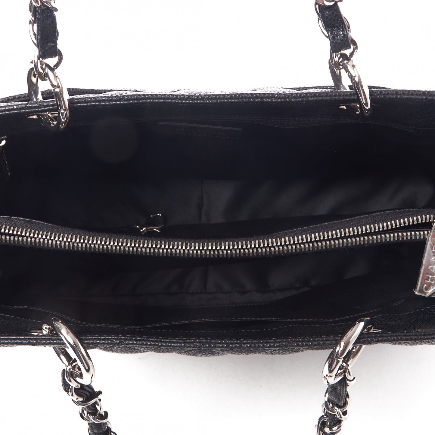 Caviar Quilted Grand Shopping Tote GST Black