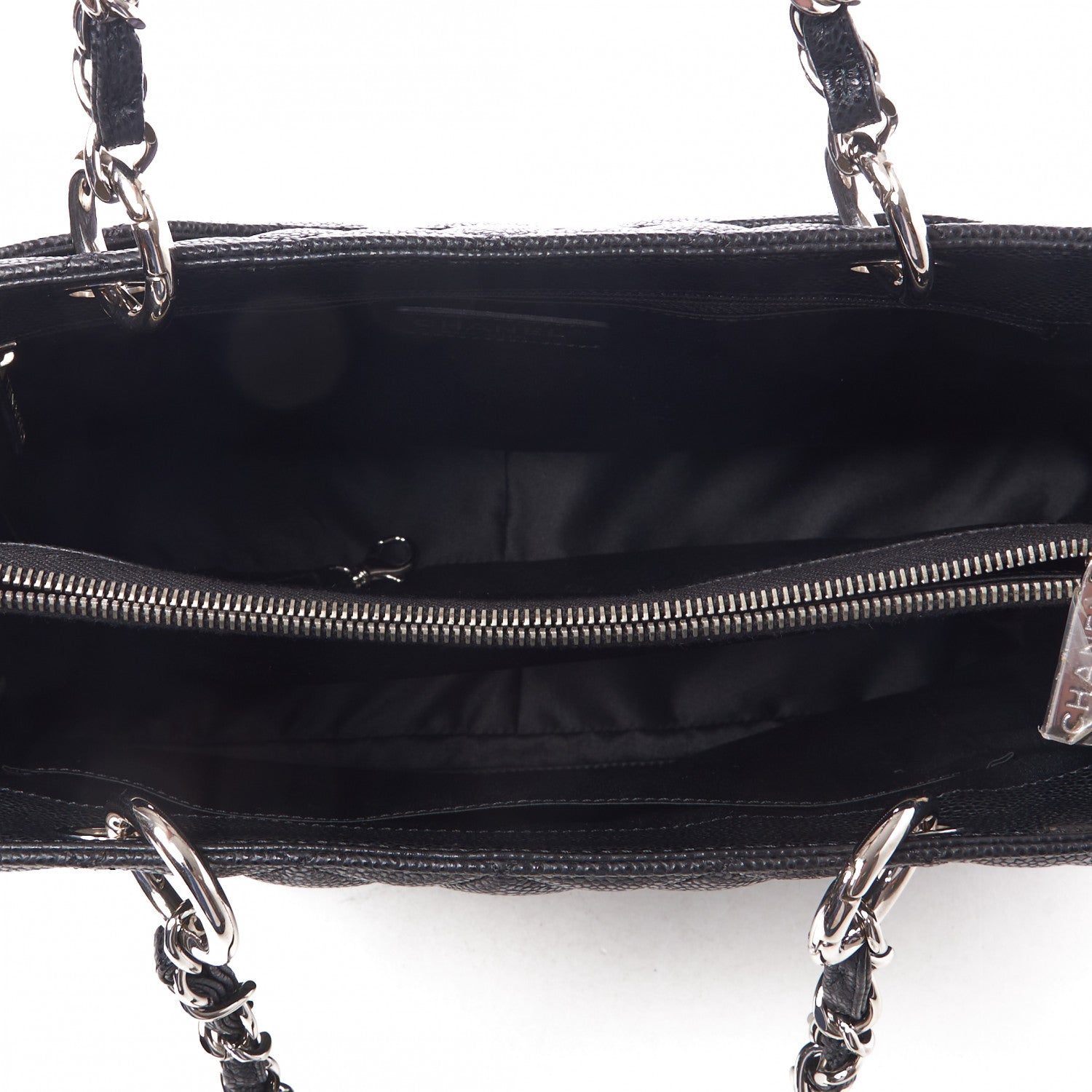 Chanel Caviar Quilted Grand Shopping Tote GST Black 6 of 9