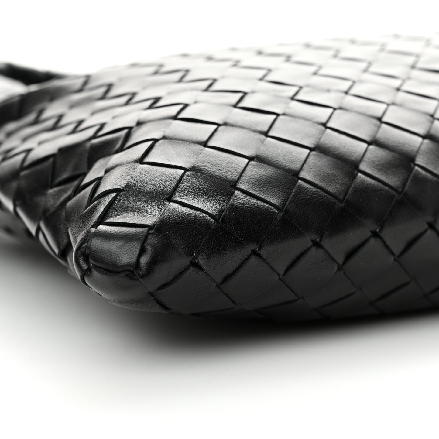 Calfskin Intrecciato Small Hop Black